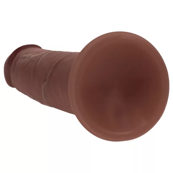 RealRock - gode réaliste à double densité (marron) - 18,5 cm