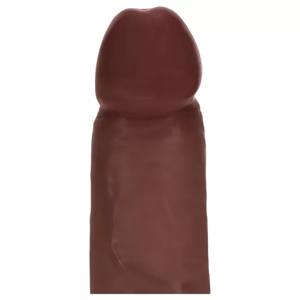 RealRock - gode réaliste à double densité (marron) - 18,5 cm