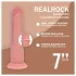 RealRock - gode réaliste à double densité (couleur chair) - 18,5 cm
