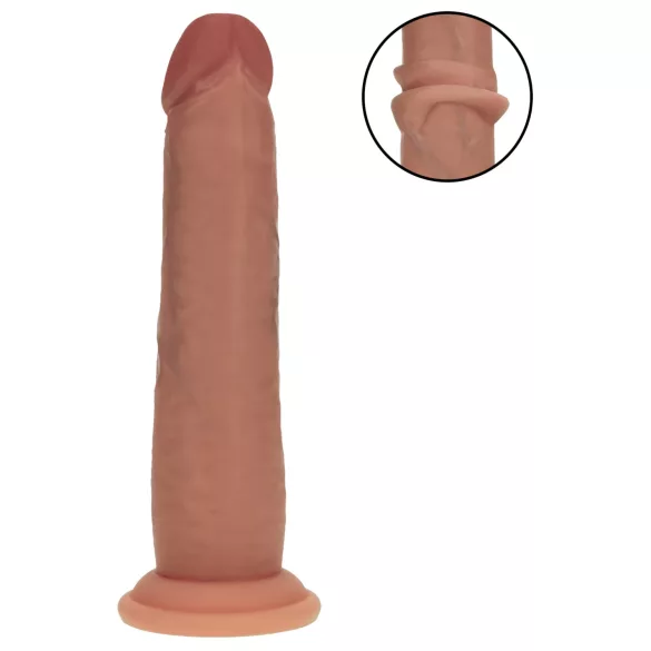 RealRock - gode réaliste à double densité (bronzé) - 18,5 cm