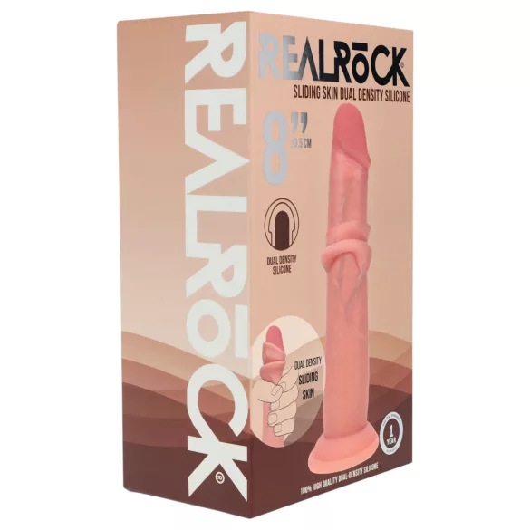 RealRock - gode réaliste à double densité (couleur chair) - 20,5 cm