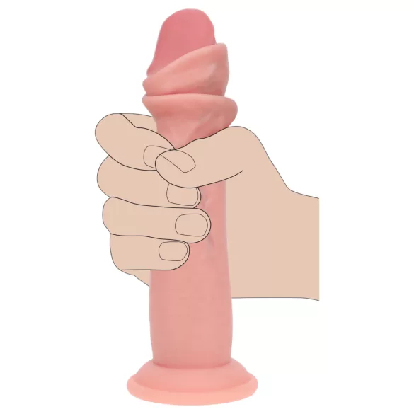RealRock - gode réaliste à double densité (couleur chair) - 20,5 cm