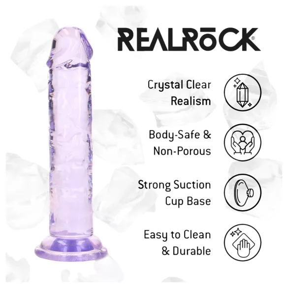 RealRock - gode réaliste avec ventouse (violet) - 12,7 cm