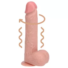 RealRock - vibromasseur rotatif (chair, 20,5 cm)