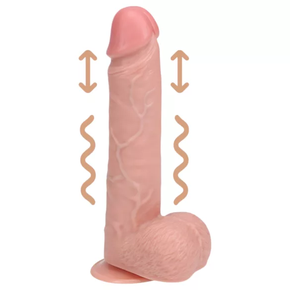 RealRock - gode vibrant avec ventouse - réaliste beige 20,5cm