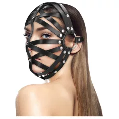 Ouch! - masque cage en simili cuir - noir