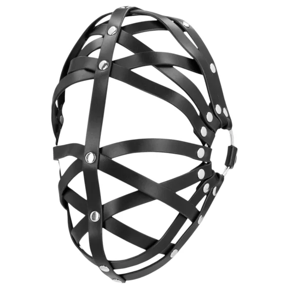 Ouch! - masque cage en simili cuir - noir