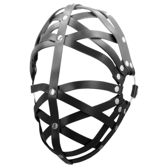 Ouch! - masque cage en simili cuir - noir