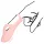 Loveline - vibromasseur doigt nervuré - silicone rose