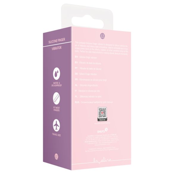 Loveline - vibromasseur doigt nervuré - silicone rose