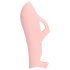 Loveline - vibromasseur doigt nervuré - silicone rose