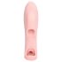 Loveline - vibromasseur doigt nervuré - silicone rose