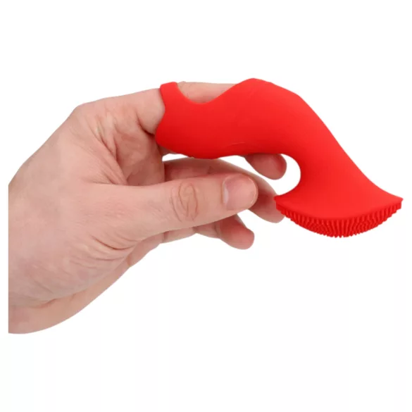 Loveline - mini vibromasseur doigt stimulant - silicone rouge