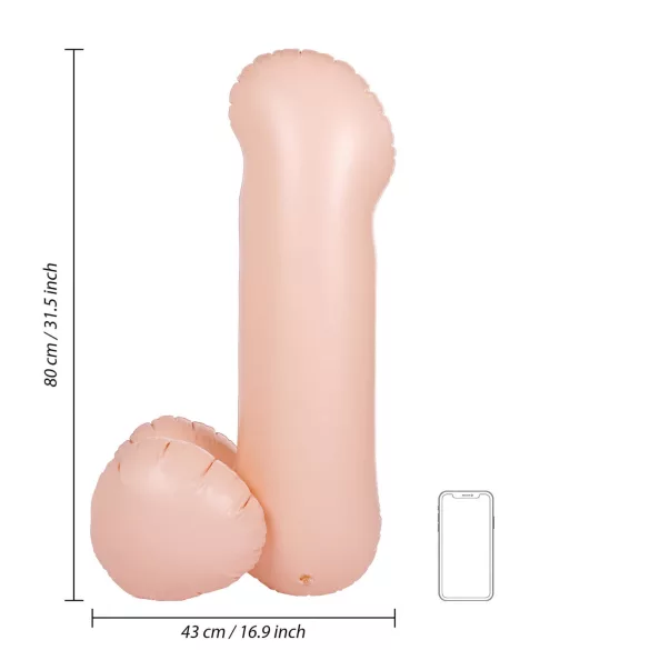 S-Line - Blow Me Up - pénis gonflable (80 cm)