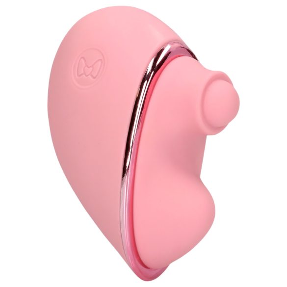 Loveline Tapping Heart - stimulateur clitoridien vibrant rechargeable - rose