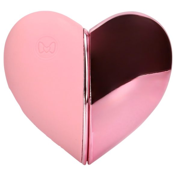 Loveline Tapping Heart - stimulateur clitoridien vibrant rechargeable - rose