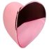 Loveline Tapping Heart - stimulateur clitoridien vibrant rechargeable - rose