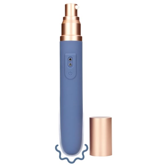 Loveline - vibromasseur rechargeable réservoir lubrifiant - bleu