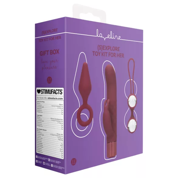 Loveline (S)explore - coffret sextoys pour femmes - rouge