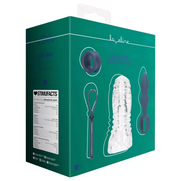Loveline (S)explore - coffret de jouets sexuels pour hommes (bleu)