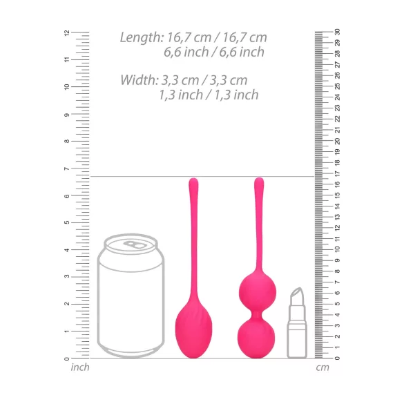 Loveline - boules de Kegel lestées - set 2 pièces - rose