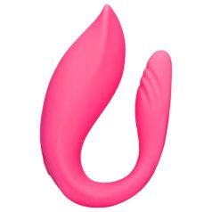   Loveline - vibromasseur couple télécommandé sans fil rechargeable - rose