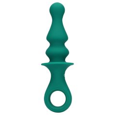   Loveline - plug anal vibrant rechargeable à billes - silicone vert