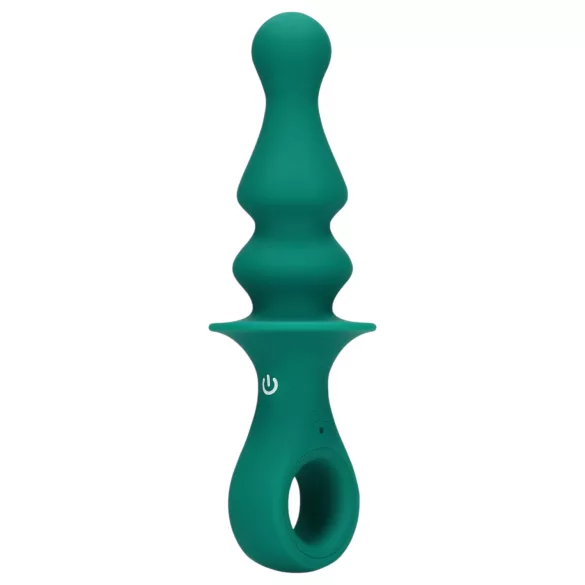 Loveline - plug anal vibrant rechargeable à billes - silicone vert