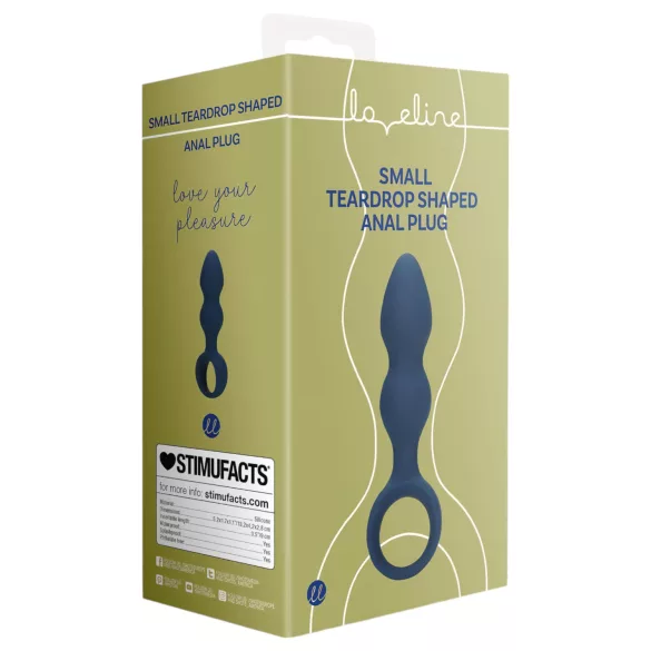 Loveline - plug anal avec anneau - petit - bleu