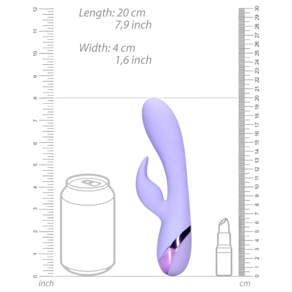 Loveline - vibromasseur rabbit clitoridien rechargeable - silicone violet