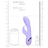 Loveline - vibromasseur rabbit clitoridien rechargeable - silicone violet