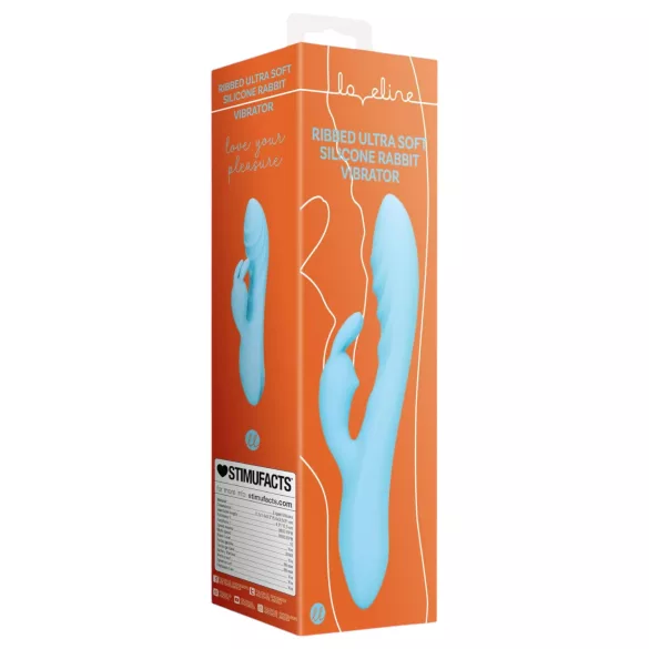 Loveline - Vibromasseur rabbit étanche - stimulation clitoridienne - bleu