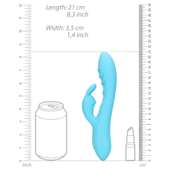 Loveline - Vibromasseur rabbit étanche - stimulation clitoridienne - bleu