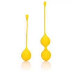 Loveline - boules de geisha silicone - 2 pièces - jaune
