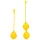 Loveline - boules de geisha silicone - 2 pièces - jaune