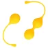 Loveline - boules de geisha silicone - 2 pièces - jaune