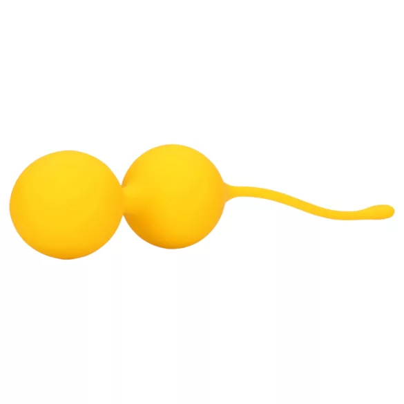 Loveline - boules de geisha silicone - 2 pièces - jaune