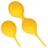 Loveline - boules de geisha silicone - 2 pièces - jaune