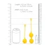 Loveline - boules de geisha silicone - 2 pièces - jaune