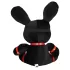 Bondage Rabbit - Masque lapin BDSM - cuir noir