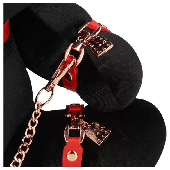 Bondage Rabbit - Masque lapin BDSM - cuir noir