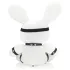 Bondage Rabbit - menottes et bandeau BDSM - blanc