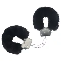 Ouch! - menottes en peluche - noir