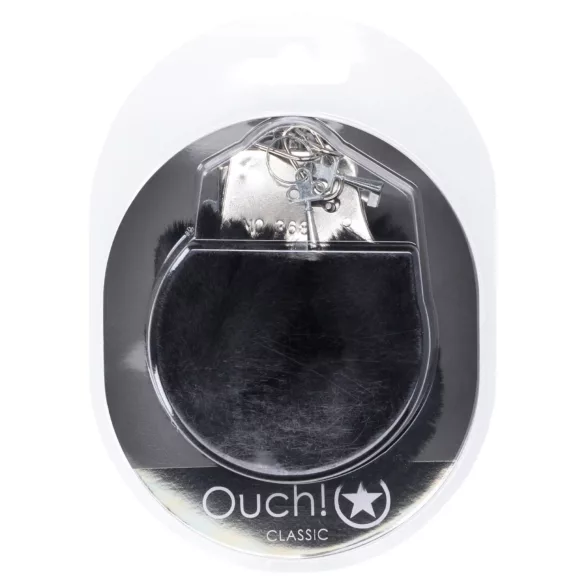 Ouch! - menottes en peluche - noir
