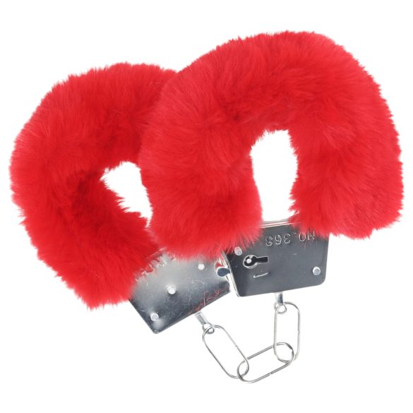 Ouch! - menottes en peluche - rouge