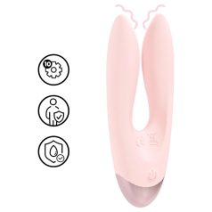 Loveline Amour - vibromasseur à double bras - silicone rose