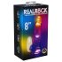 REALROCK - gode vibrant lumineux avec testicules - 20 cm