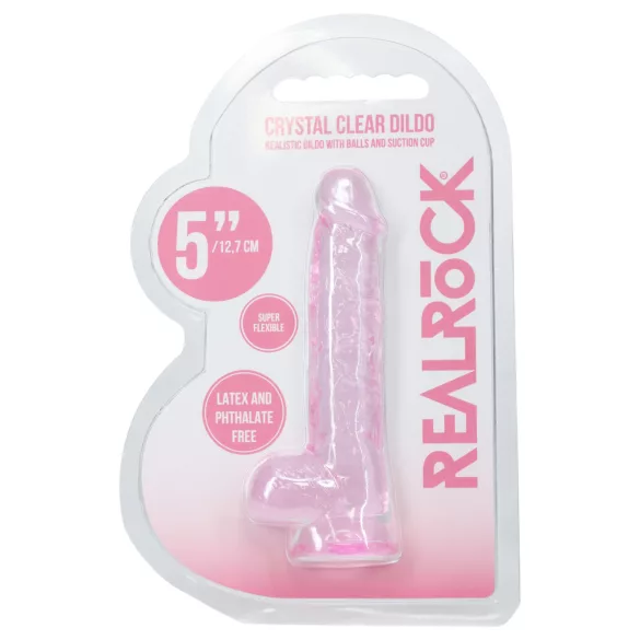 RealRock - godemichet réaliste avec testicules (rose) - 12,7 cm