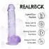 RealRock - gode réaliste avec testicules (violet) - 12,7 cm