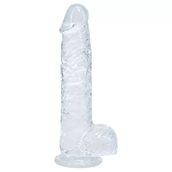 RealRock - gode réaliste avec testicules (transparent) - 12,7 cm